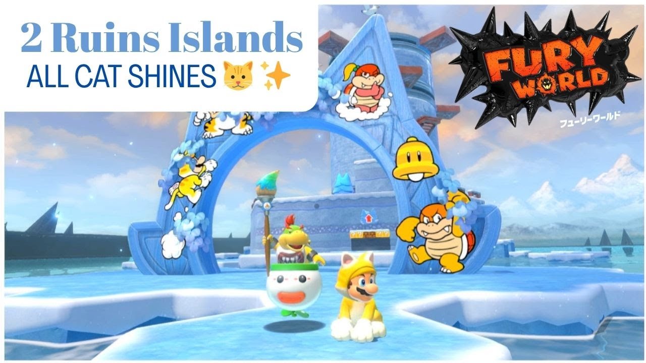 Bowser's Fury | All Cat Shines at Ruins Islands! 🐱✨