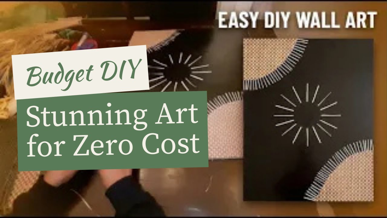 Stunning DIY Wall Art Using Affordable Placemats | Easy Budget Home Decor Idea