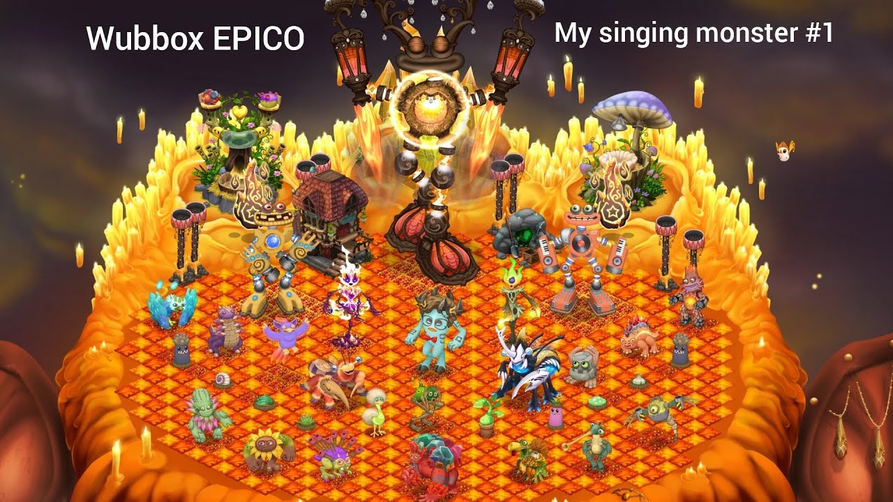 Wubbox EPICO en el refugio de fuego ( My singing monster parte 1)