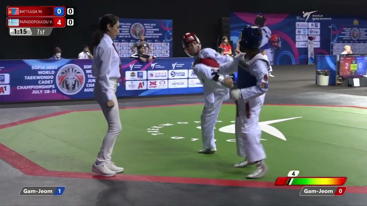101 R64 Girls  37kg MGL BATTULGA M  GRE PAPADOPOULOU V
