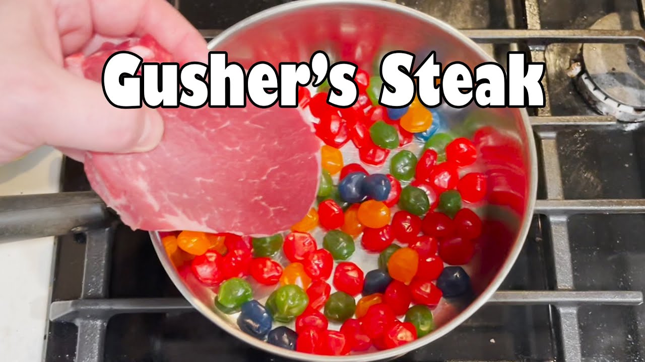 Steak Boiled in Gusher's Fruit Snacks