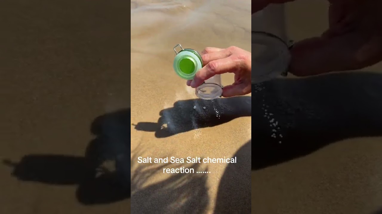 Salt and sea salt chemical reaction! tiktok cassandraclark1014