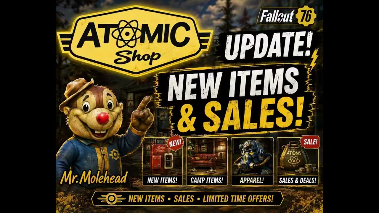 Fallout 76 Atomic Shop Update ⚛️ NEW Items & SALES! | Atom Shop (Aug 19, 2026)
