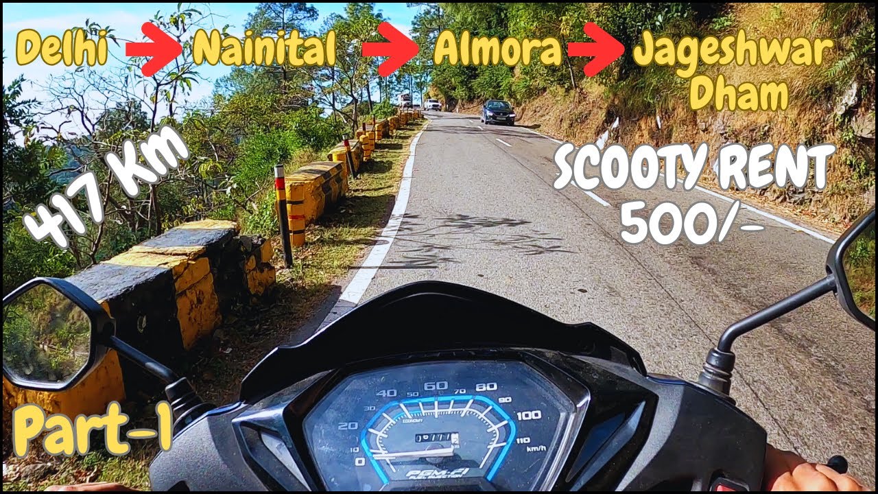 Kathgodam to Nainital by scooty.....