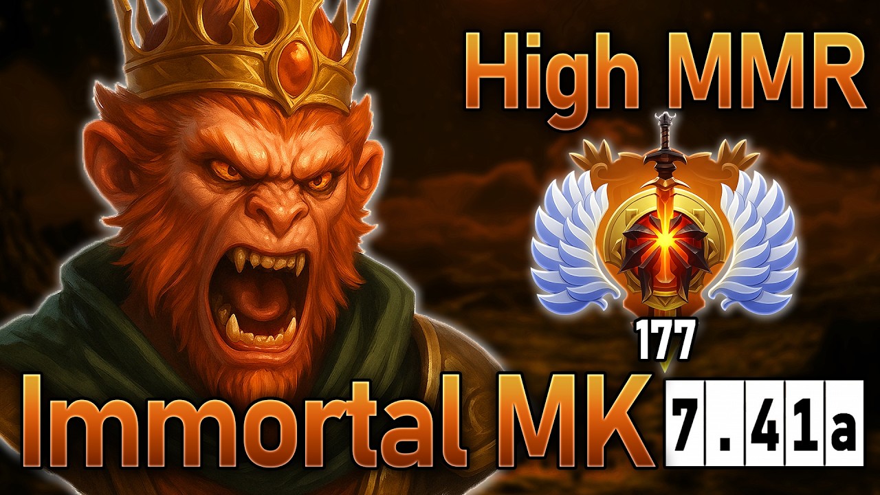 INSANE Monkey King Carry &ndash; Rank 177 Immortal Player (7.41a Patch)