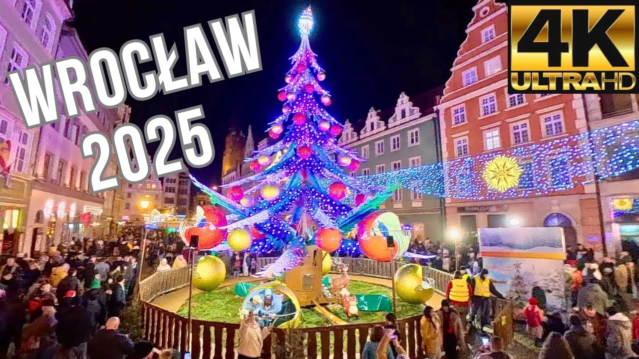 Wrocław Jarmark Bożonarodzeniowy 2025 | spacer z kamerą (4K-60fps)