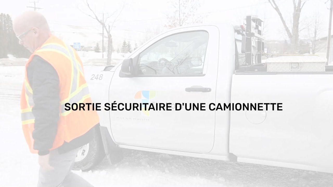 Sortie sécuritaire d'une camionnette : prévention des chutes, glissades et trébuchements