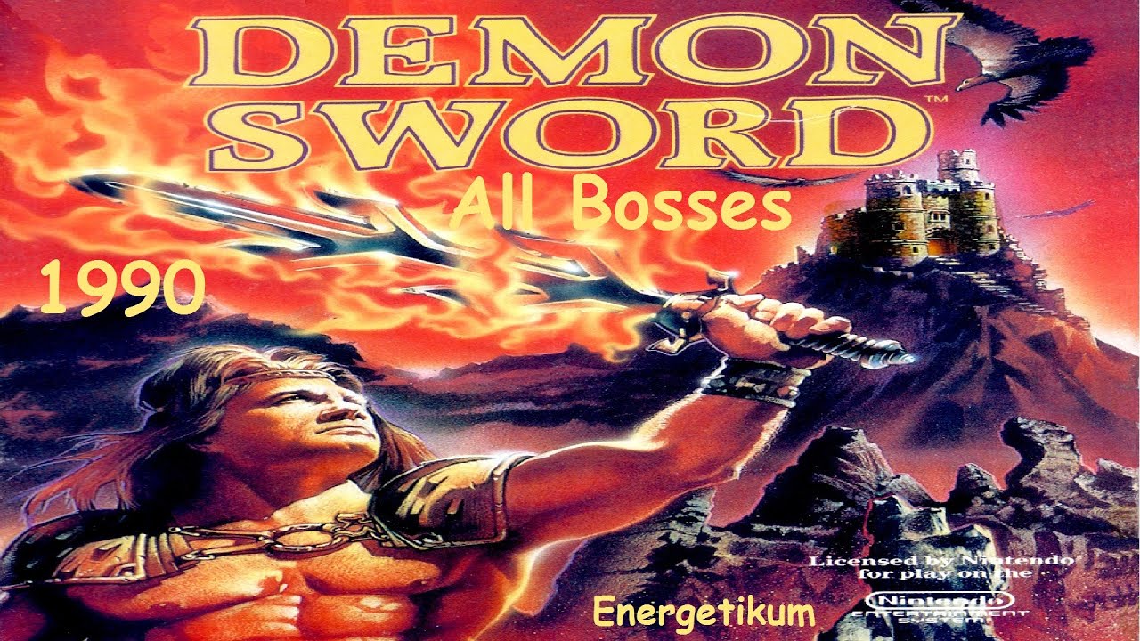 Demon Sword - all bosses (все боссы) [NES]