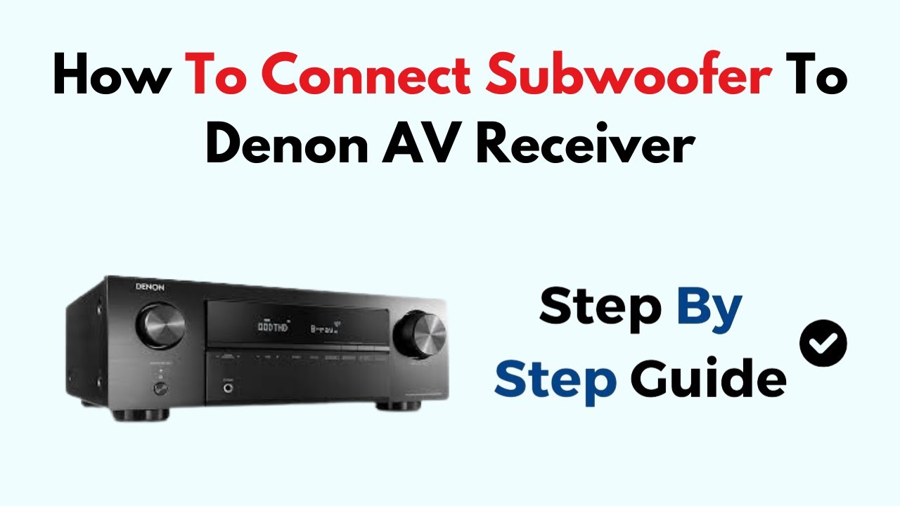 Как подключить сабвуфер к AV-ресиверу Denon