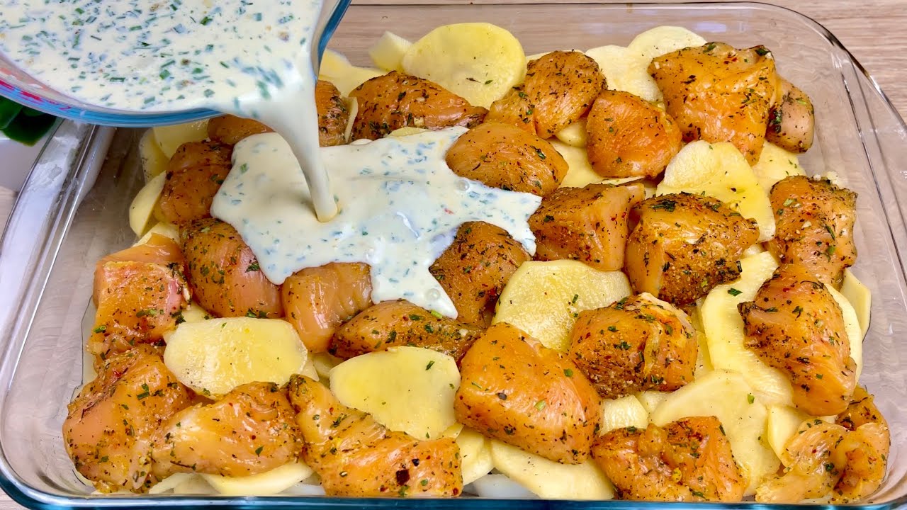 НЕВЕРОЯТНЫЙ рецепт куриной грудки и картофеля❗️ просто и вкусно!