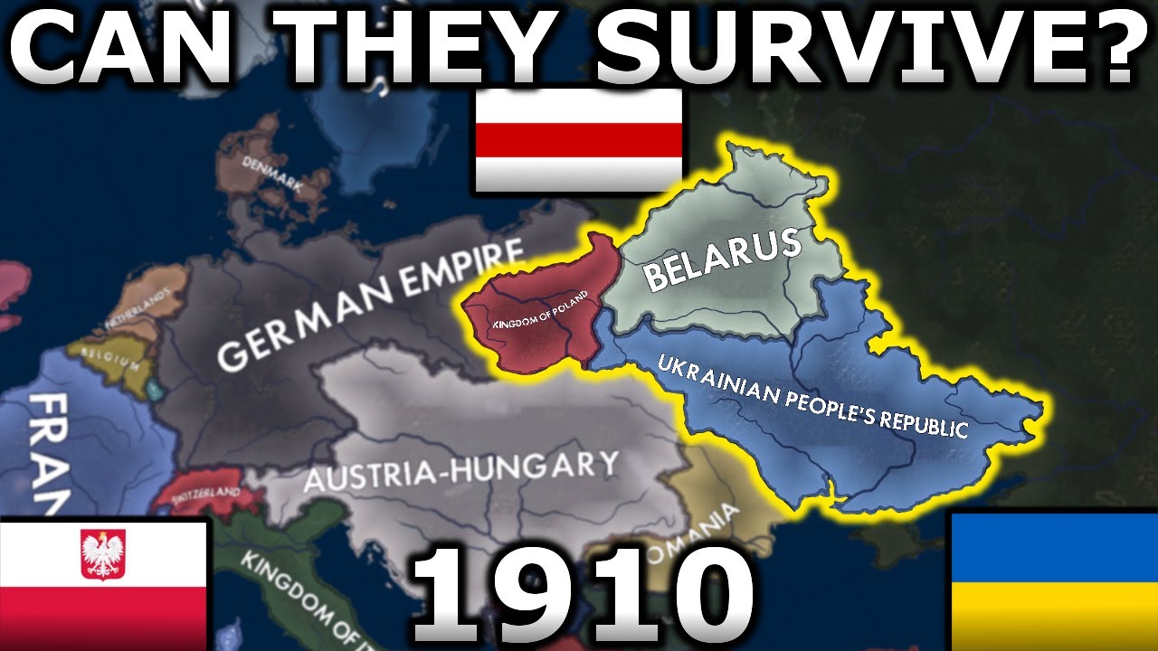 What if Poland, Ukraine & Belarus were Independent in WW1? | HOI4 Timelapse