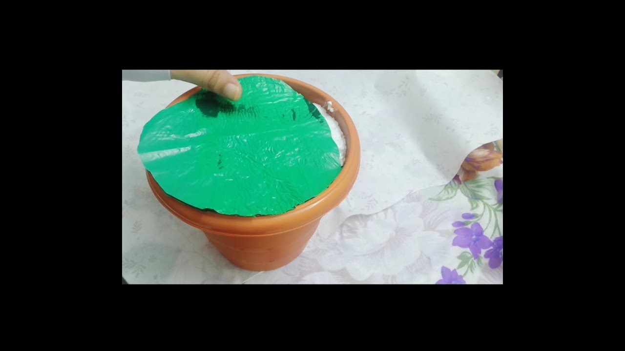 how to fill pot for artificial flowers || #artificiapotfilling