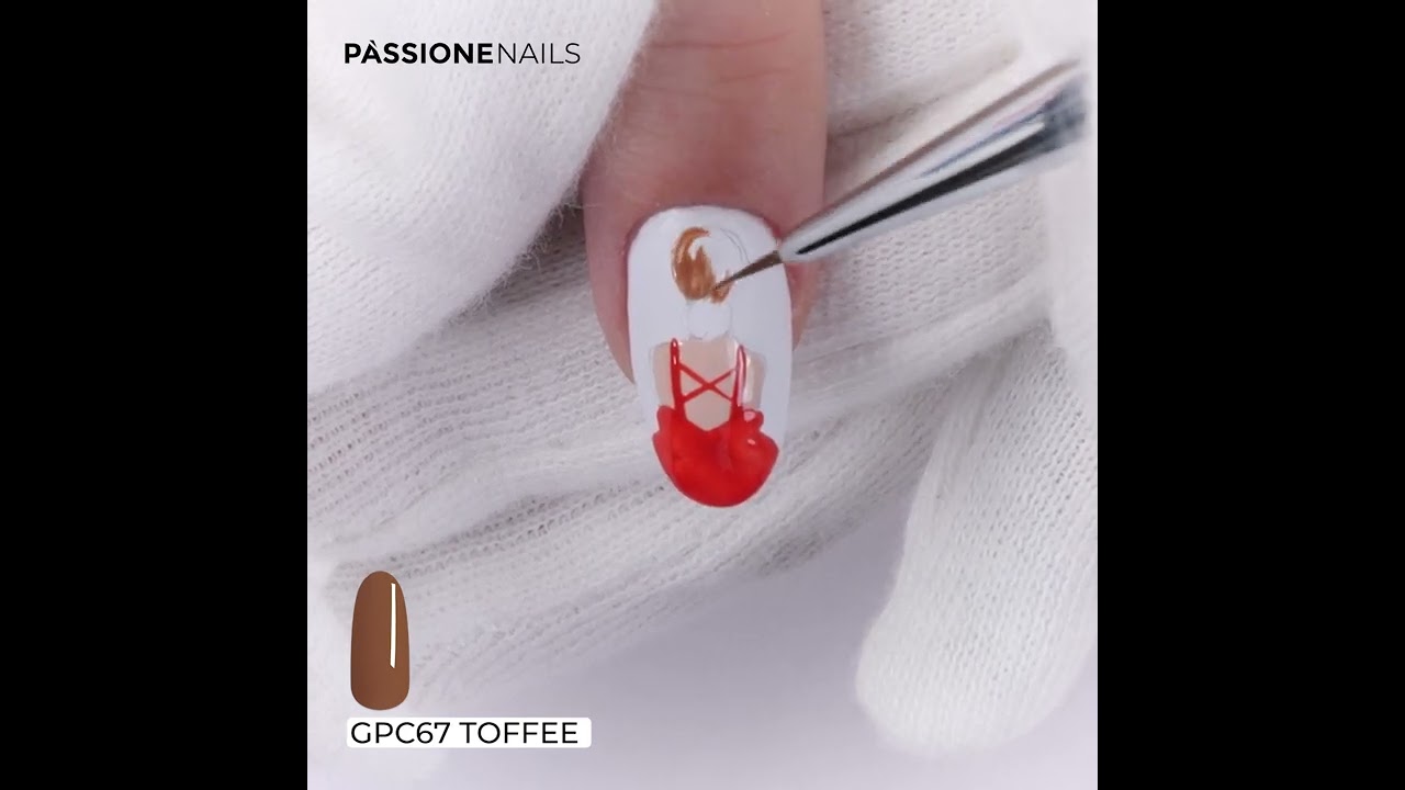 Ballerina micropainting detailed | PassioneNails