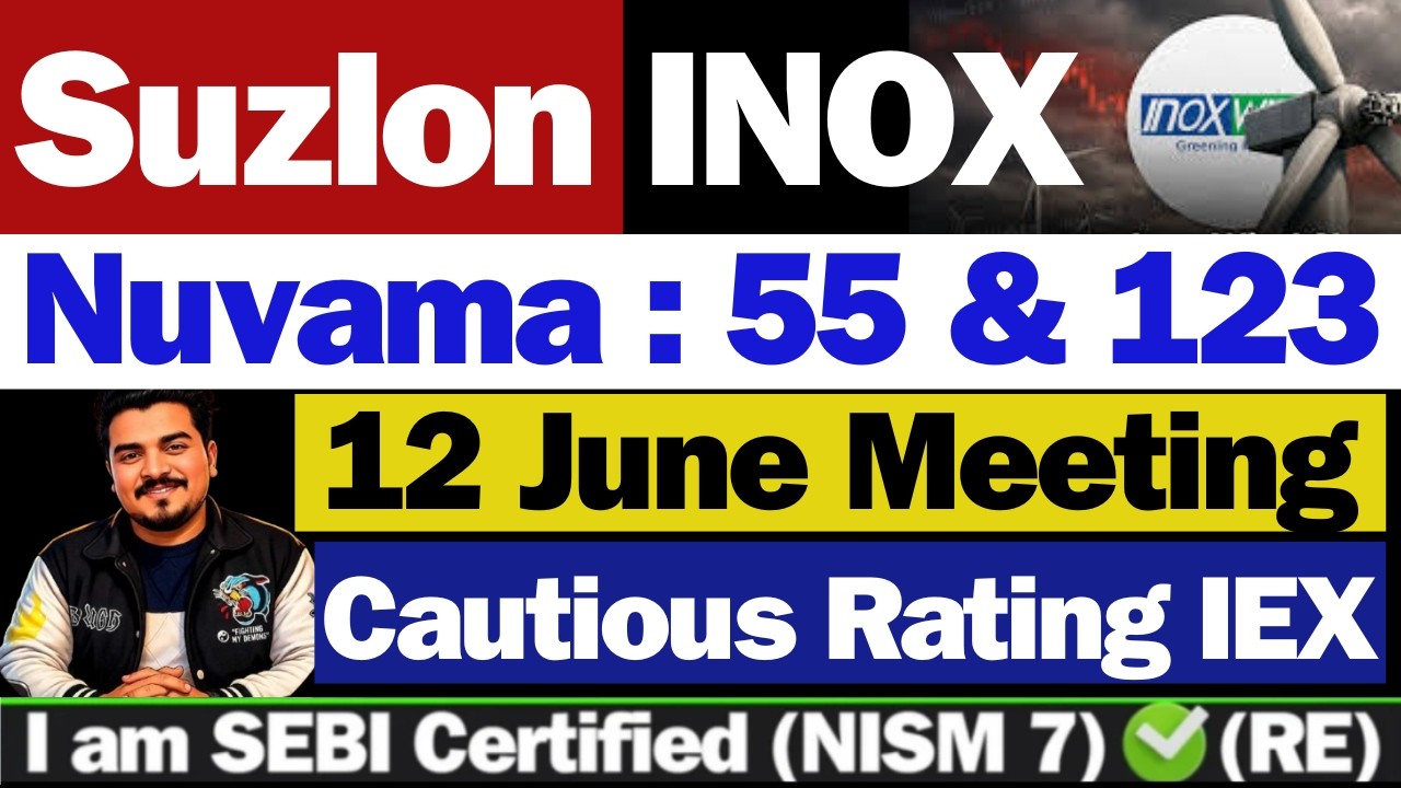 बड़ी खबर | Suzlon Energy Latest News | Inox Wind Share Latest News | Suzlon Energy Latest News Today