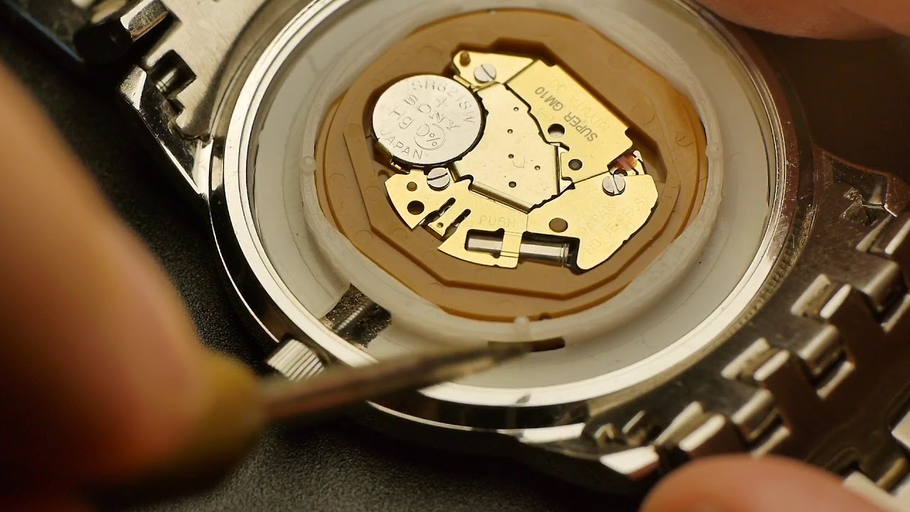 How to remove crown & replace quartz movement (Miyota, Casio, Seiko, etc)