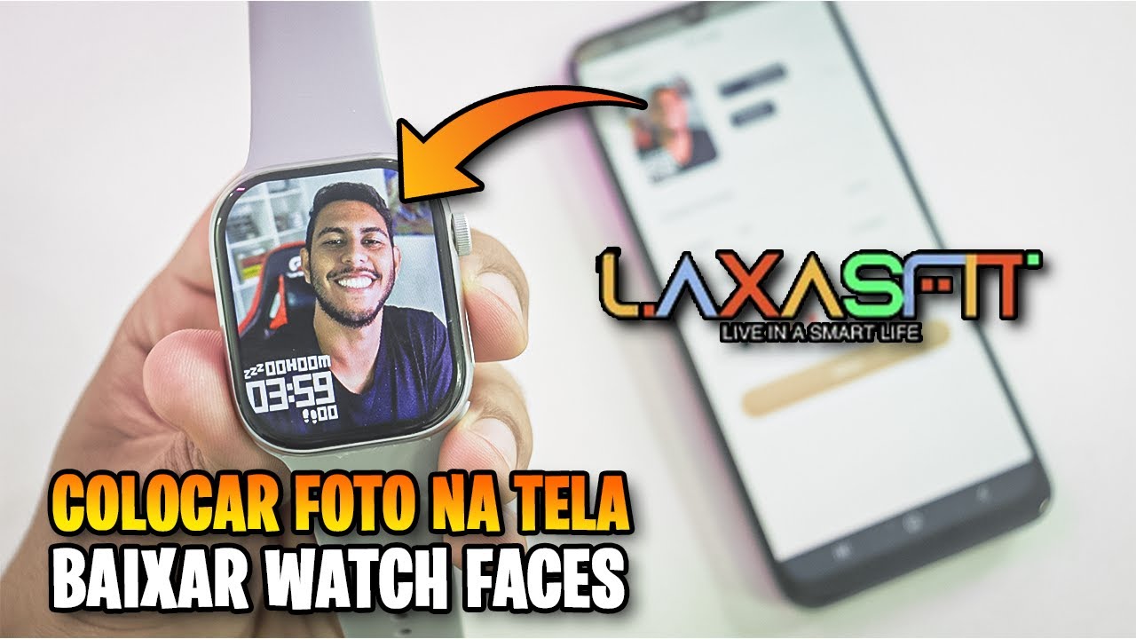 Como colocar FOTO NA TELA do Smartwatch no App LaxasFit (S9 Max ou outros modelos)