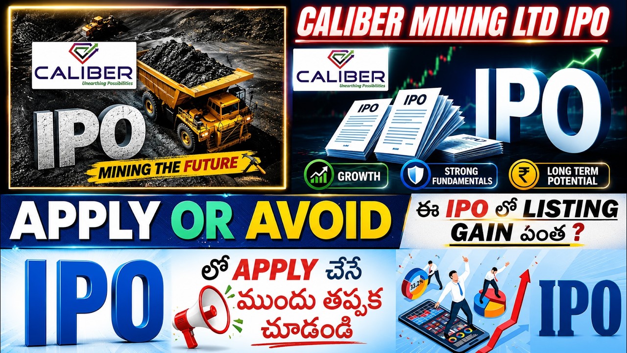 Caliber Mining IPO Analysis చూడండి &bull; Caliber Mining IPO Telugu &bull; Caliber IPO GMP