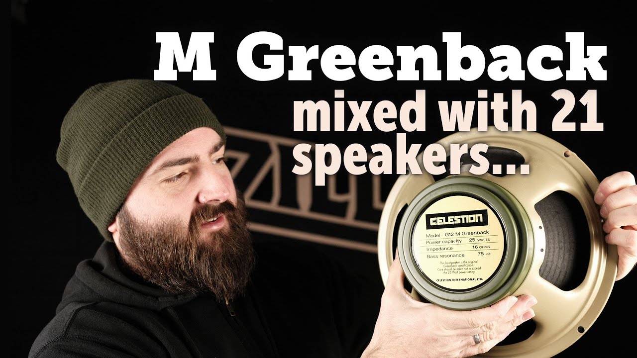 Celestion G12M Greenback vs 21 other speakers shootout