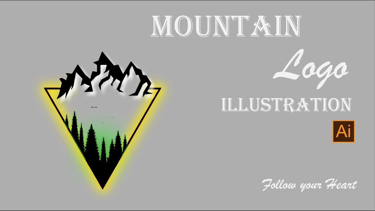 Mountain Logo || Vector || Illustration || Speed Art