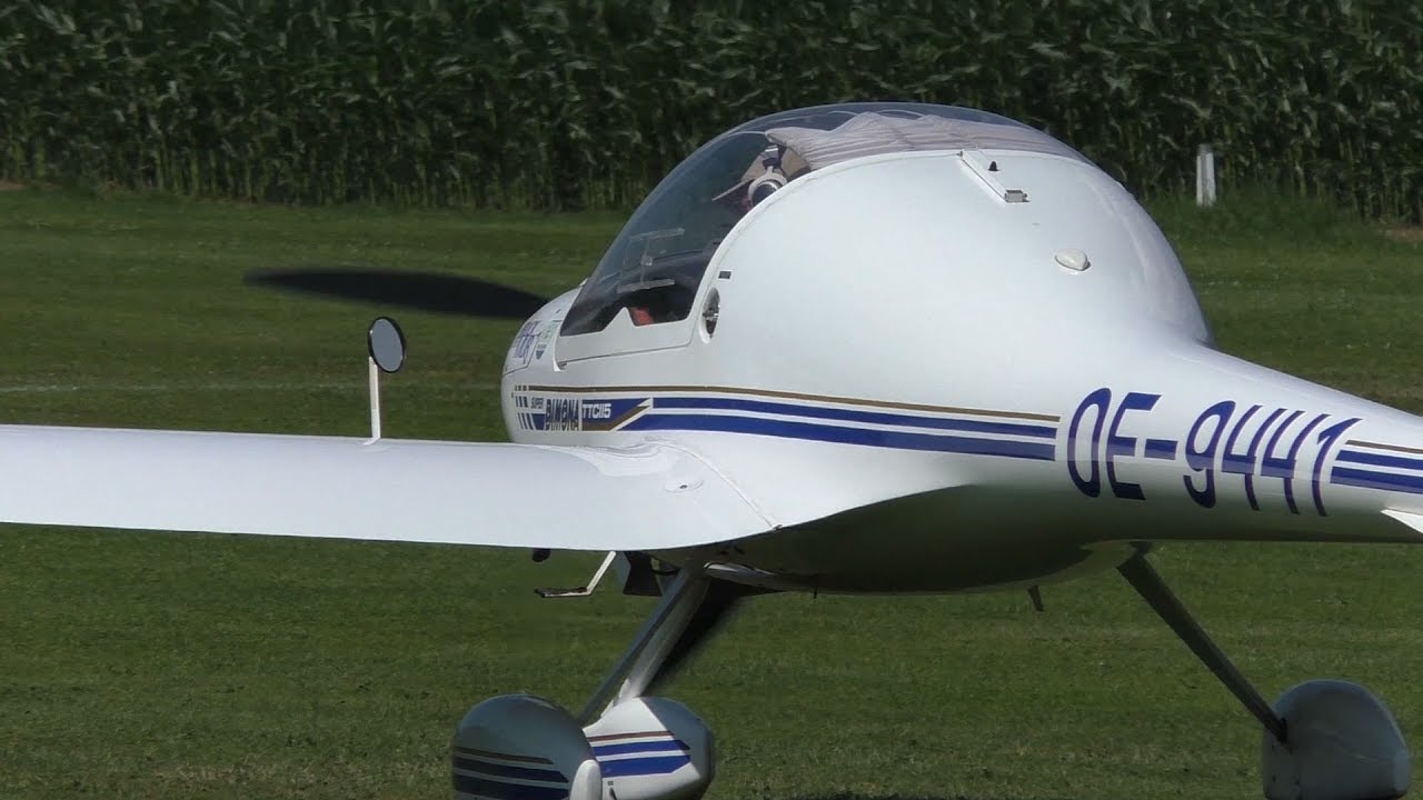HK 36 Super Dimona takeoff with glider and landing at Airfield Kapfenberg | OE-9441