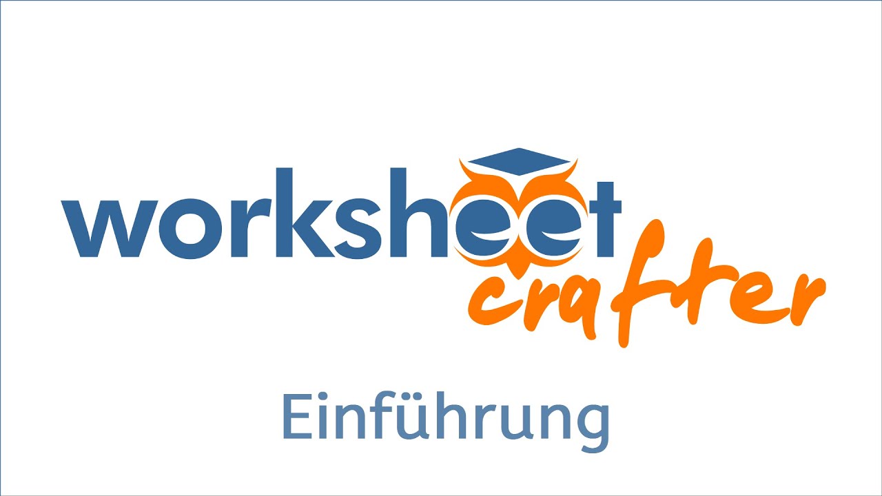 Worksheet Crafter Einführung