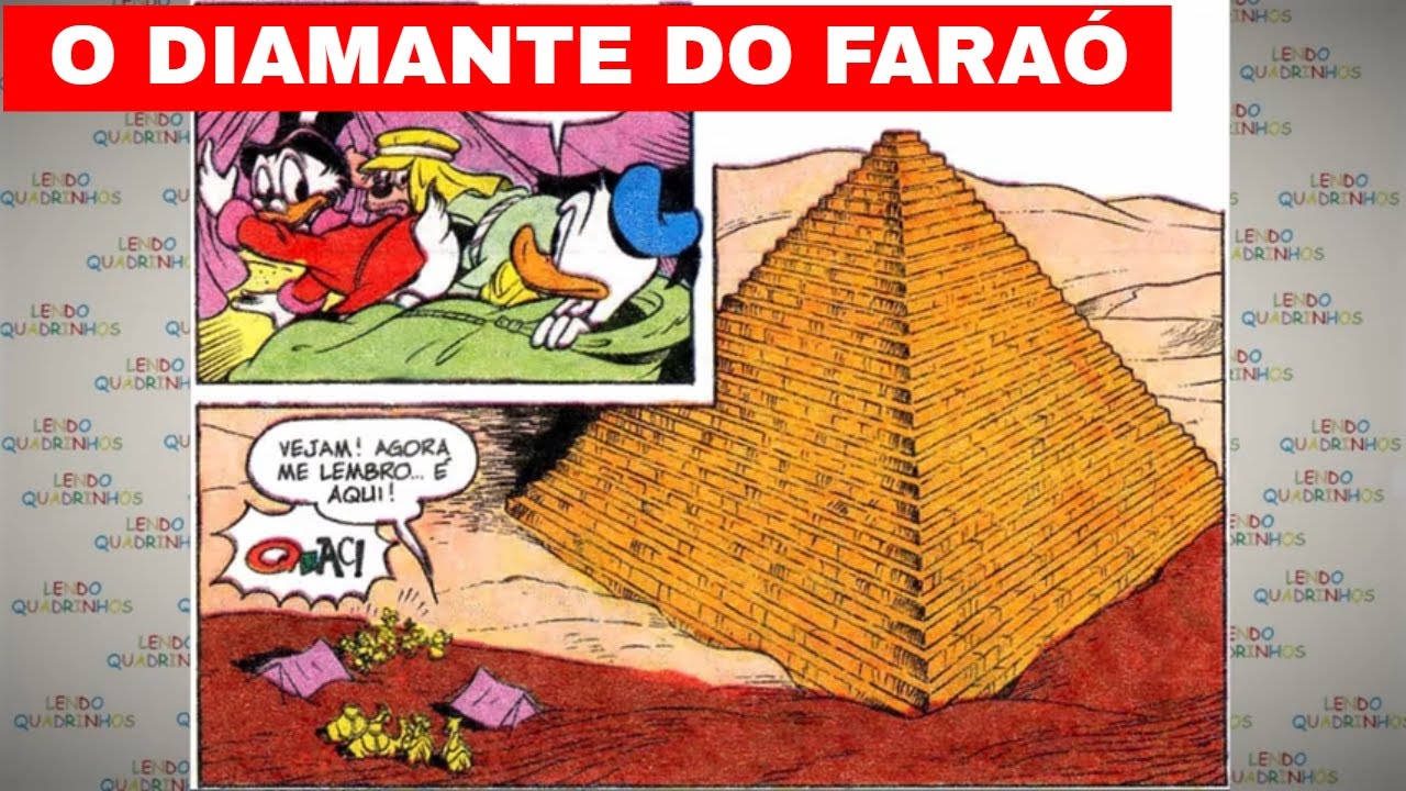 Tio Patinhas em O diamante do Faraó | História em quadrinhos Disney narrada