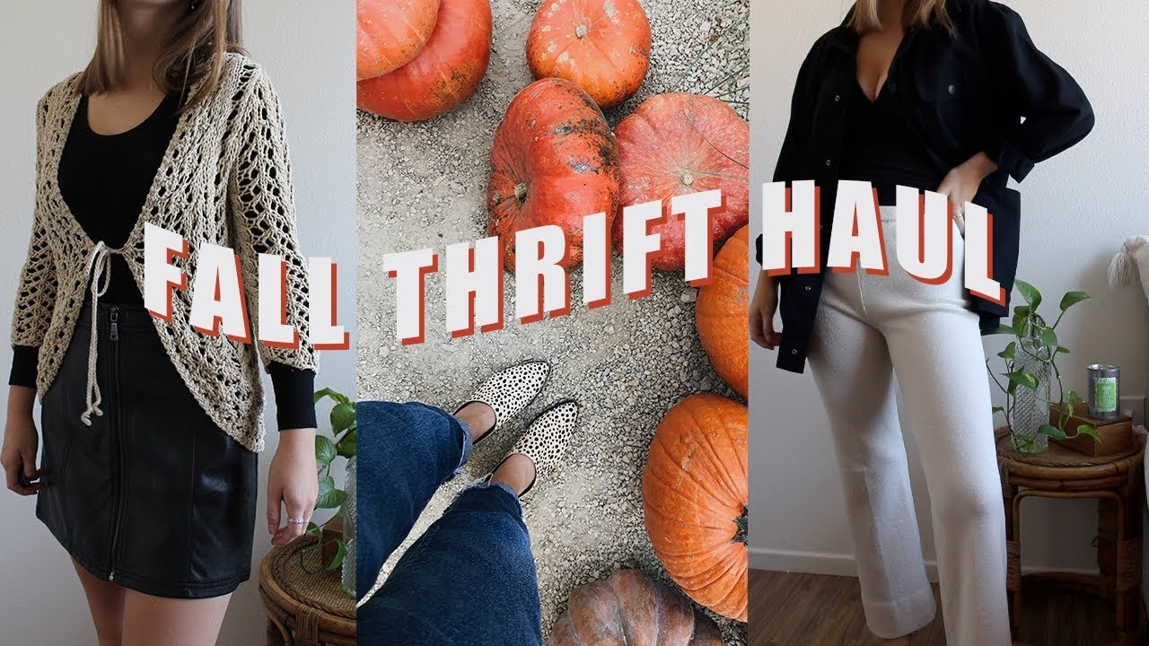 FALL THRIFT HAUL | Try On Thrift Haul (shoes, jeans, sweaters + more) | Megan McSherry