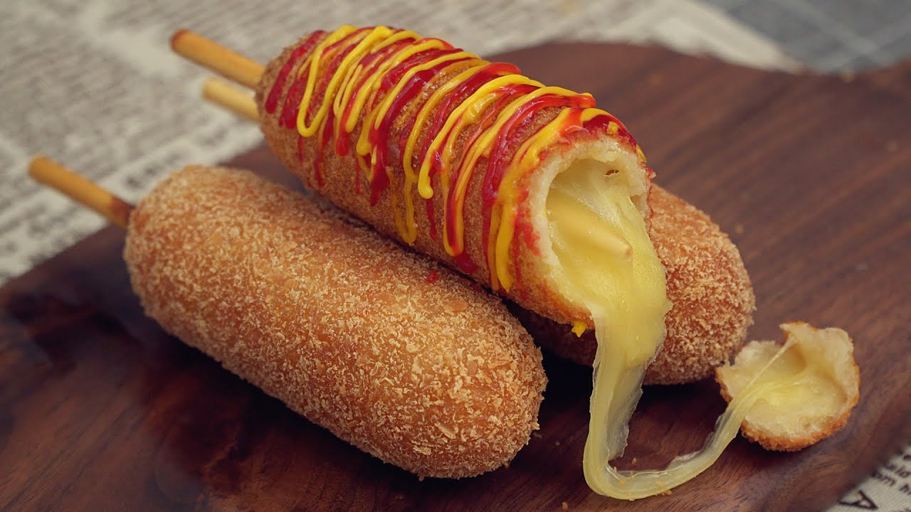 Моцарелла Сырный Корн-Дог Рецепт Mozzarella Cheese Corn Dog Recipe