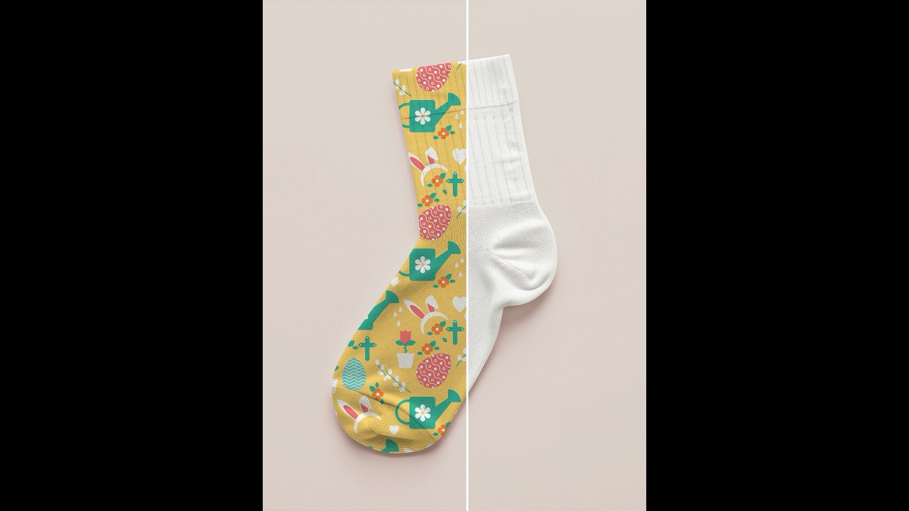 Photoshop Tips 2025 - Create the Most Realistic Sock Mockups #ducthangds