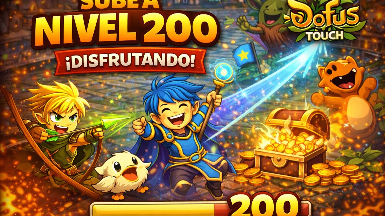 ASÍ ES COMO SUBES A 200 RAPIDO PERO DISFRUTANDO DOFUS TOUCH EN EL 2026