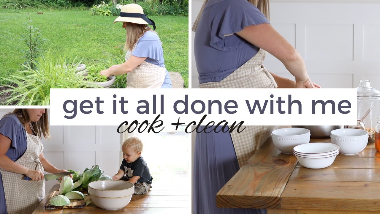 Large Family Cook and Clean with Me | Get it All Done