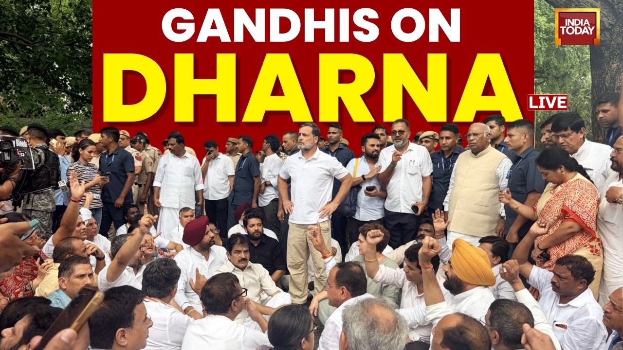 NEET Protest Live News: Rahul Gandhi & Priyanka Gandhi Leads Neet Protest Outside PM Modi Residence