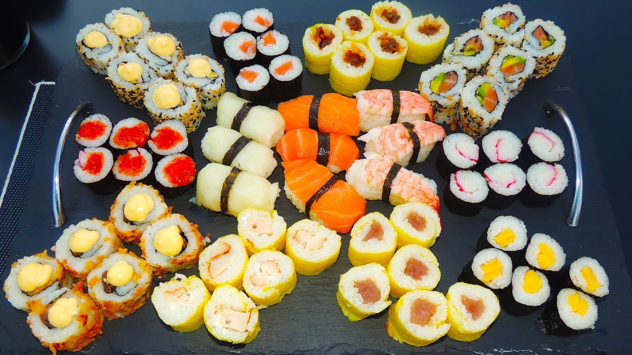 Most Delicious SUSHI CHALLENGE in Spain w/ 13 Different Types!!