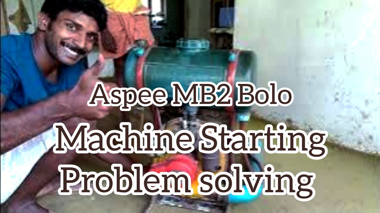 Aspee MB2 Bolo machine / Starting problem solving # five years later////Flora the dream rider 😊