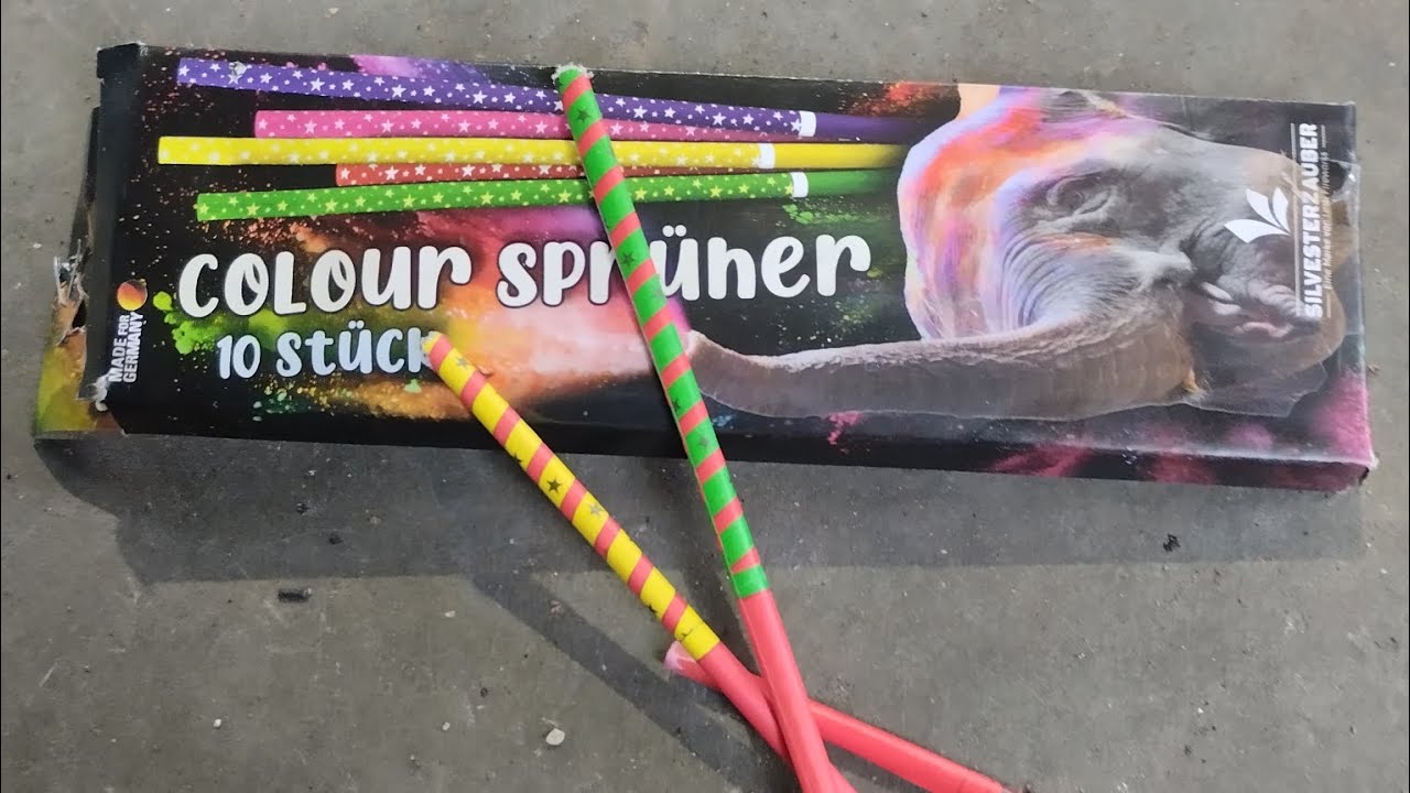 Das schlechteste F1 Feuerwerk? Lesli Color Spr&uuml;her kaum gef&uuml;llt #jugendfeuerwerk #pyro