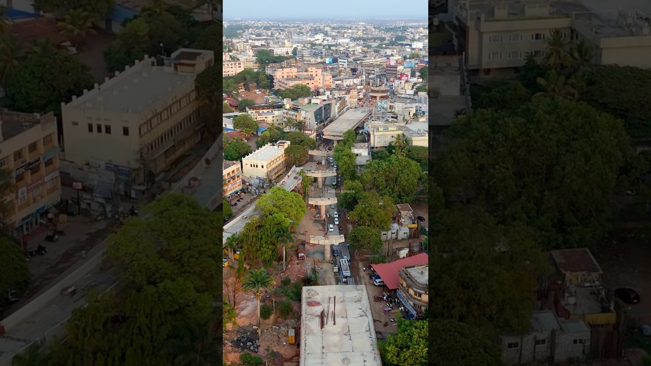 Unseen Progress of Hubli&rsquo;s Kittur Rani Chennamma Flyover | Latest Construction Drone View
