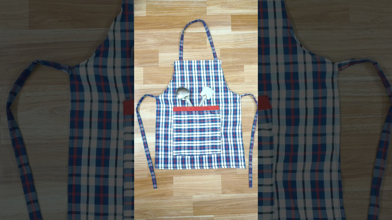 Kitchen apron making at home #shorts #apron #kitchenapron #kitchenitems #reuseideas #diy