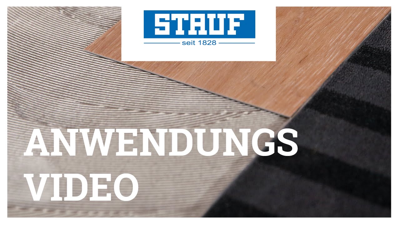 STAUF Anwendungsvideo &ndash; Kleben von Design- und Textilbel&auml;gen