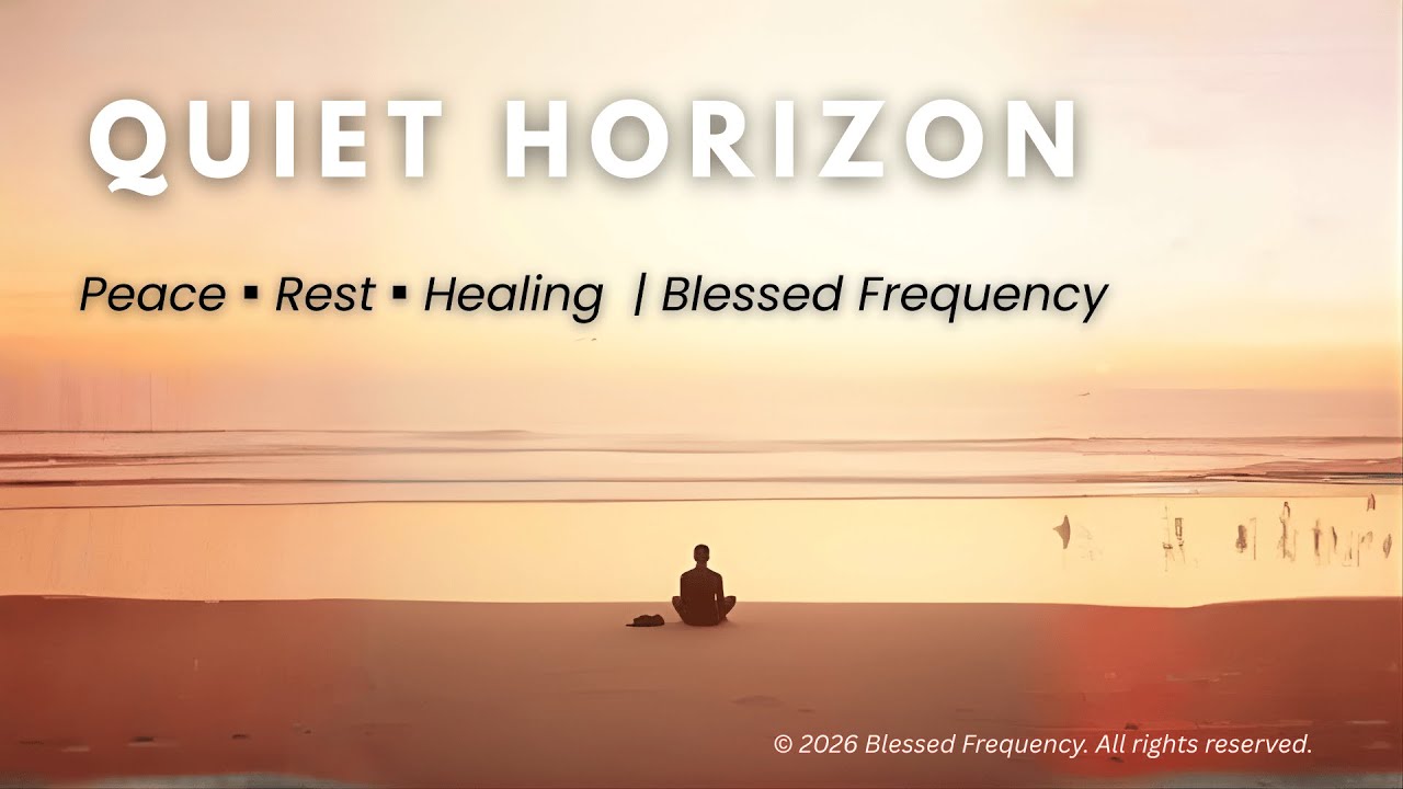 Quiet Horizon (Lyrics) | Peace & Healing for Weary Souls | Blessed Frequency