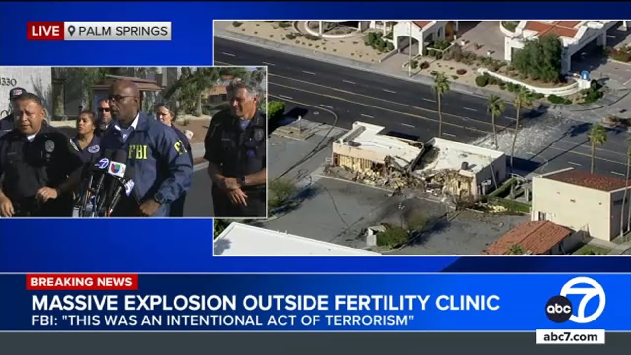 Authorities provide update on massive explosion outside Palm Springs fertility clinic