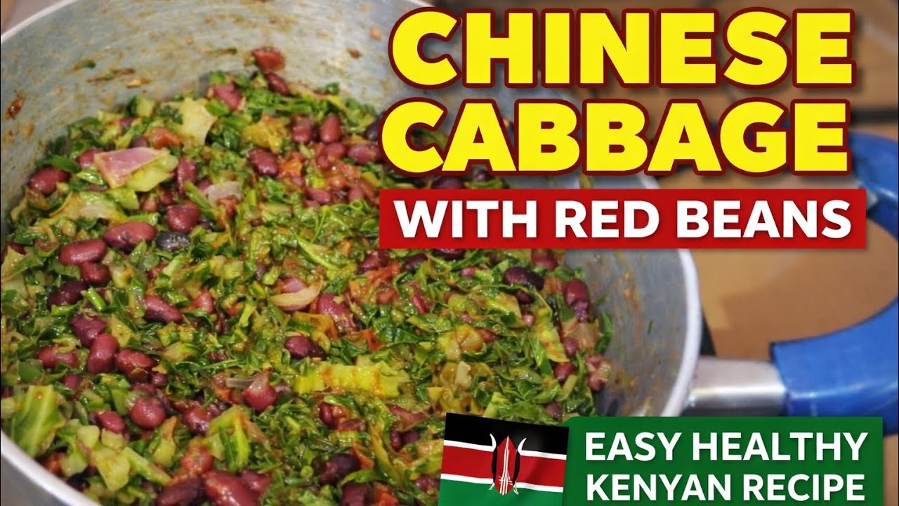 DeliciousHow to Cook Chinese Cabbage with Red Beans | Simple Home Recipe 
