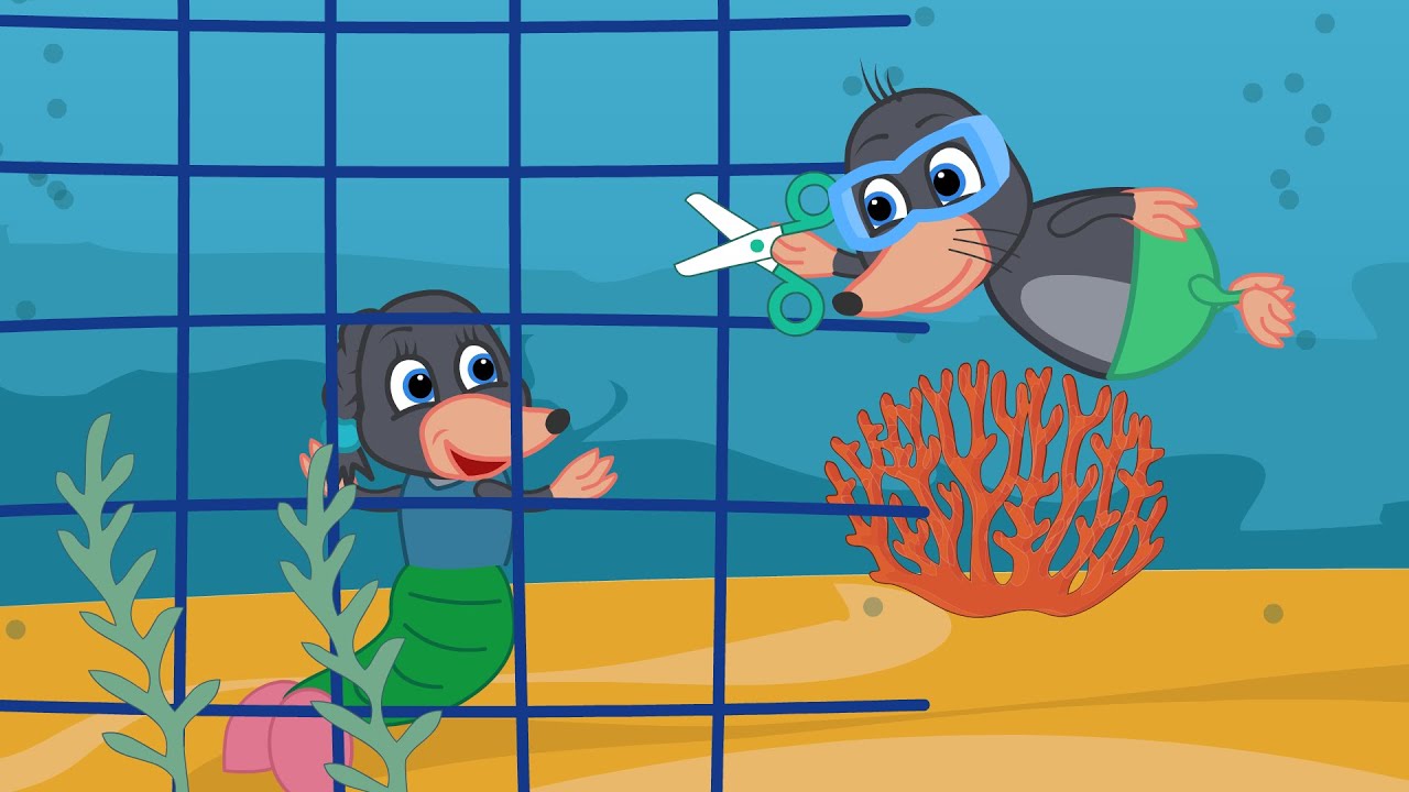 Benny Mole em Português Brasil - Sereia em perigo Desenho Infantil