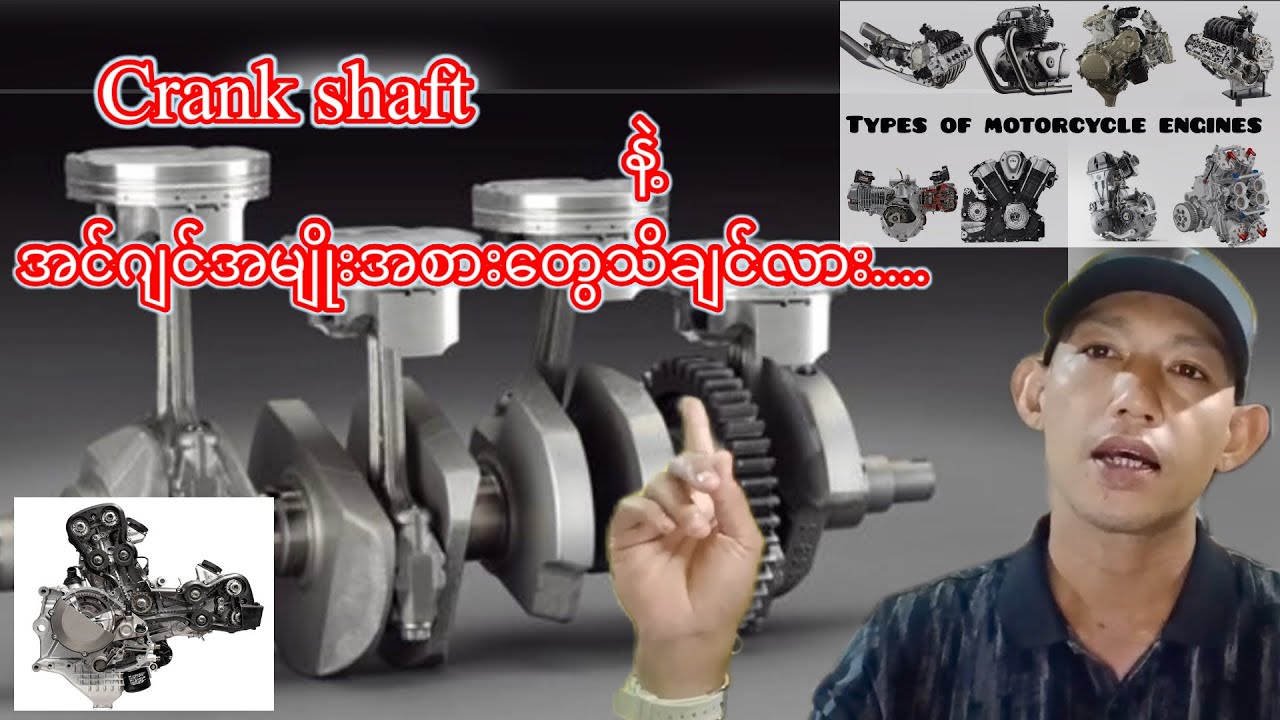 အင်ဂျင်အမျိုးအစားနဲ့ ကရိုင်းတွေအကြောင်း.motorcycles engine types and crankshaft.