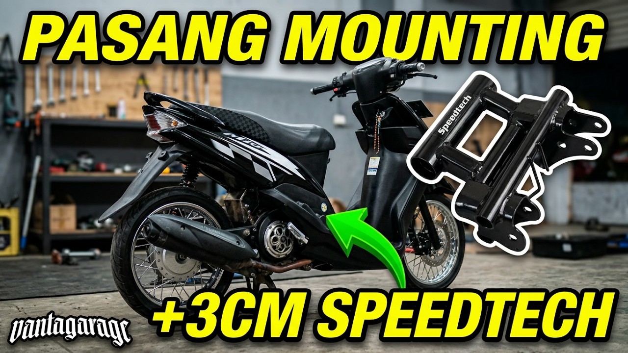 PASANG MOUNTING +3CM BY SPEEDTECH DI MIO SPORTY/SMILE