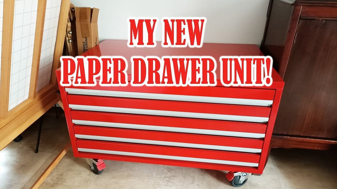 A New Metal Plan Drawer Unit for my Art Studio! A1 Paper Storage Solution. I Want The Red One!