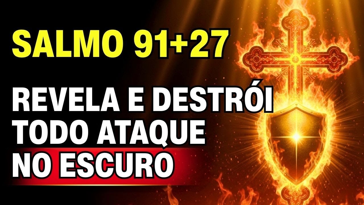 🔥 Salmo 91+27: Deus REVELA quem te ataca no escuro, o fogo do céu responde agora
