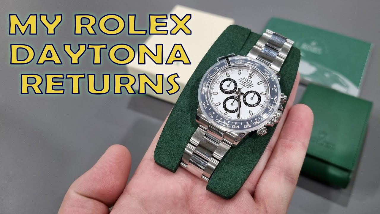 MY ROLEX DAYTONA RETURNS! Full Overhaul and Unboxing Back From Service