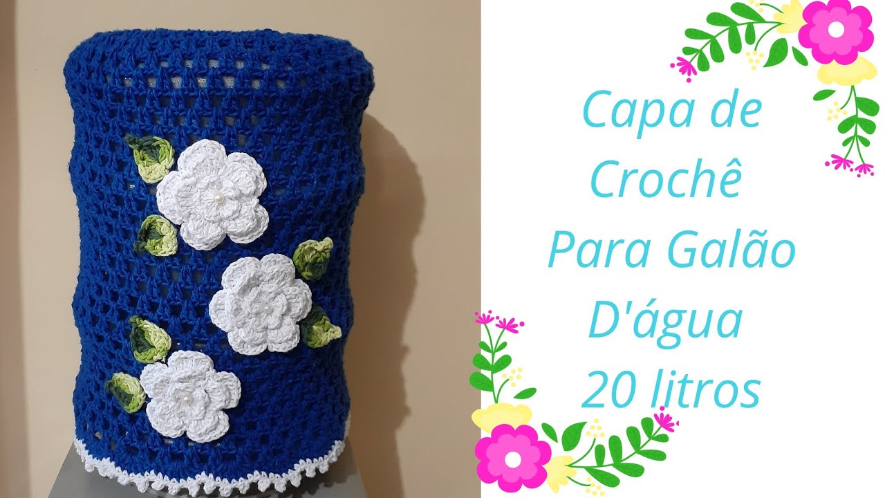 Capa de Crochê Para Galão D'água   Rápida Fácil e Econômica
