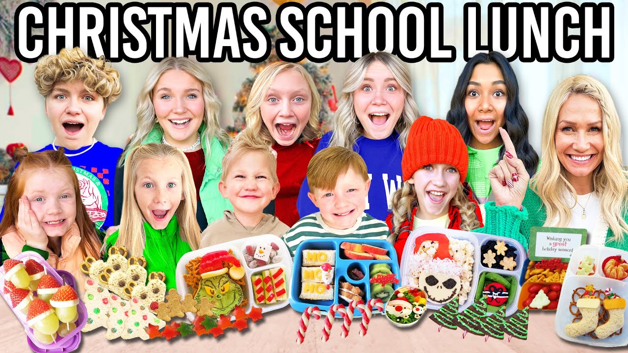 SCHOOL LUNCH PLANNiNG and PREP for LARGE Family! MOM of 16 KIDS!! *CHRiSTMAS EDiTiON*