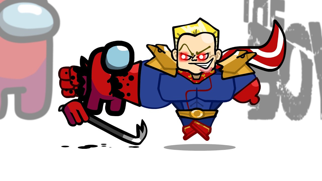 Mini Crewmate Kills The Boys Characters | Among Us